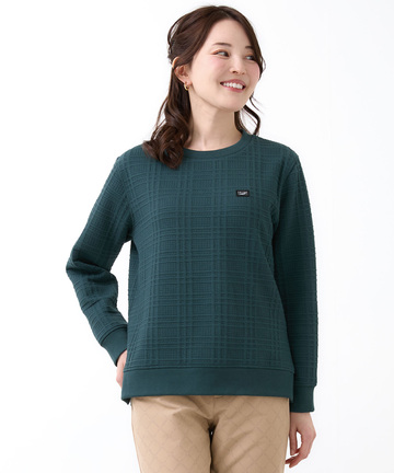 ブリスター チェック柄 トレーナー