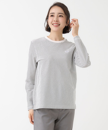 天竺 バイヤスボーダー 長袖Tシャツ