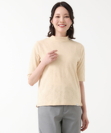 バイヤス ロゴ ジャカード カットソー