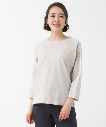 プレーティング天竺 テープライン Tシャツ【吸汗速乾】