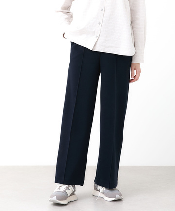 ジャージ素材 セミワイド パンツ