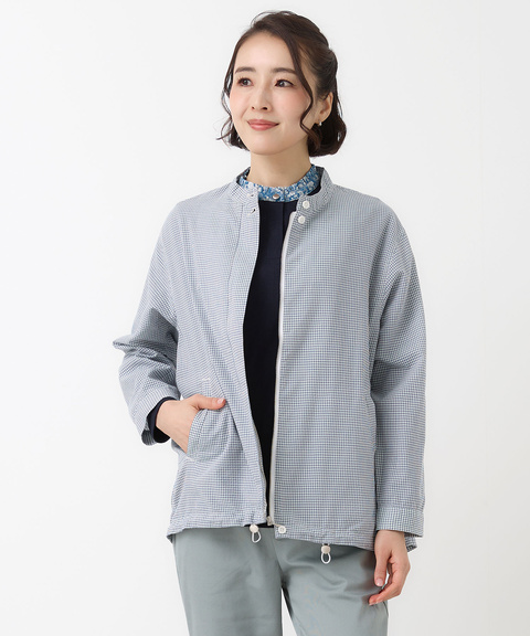 サッカー ギンガム ブルゾン【手洗いOK】