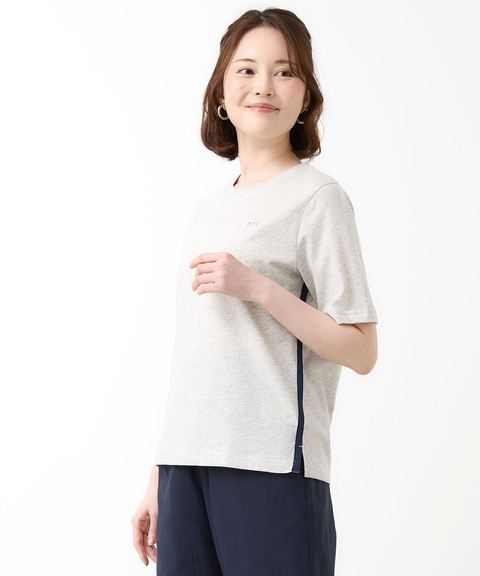 プレーティング天竺 配色テープ 半袖 Tシャツ