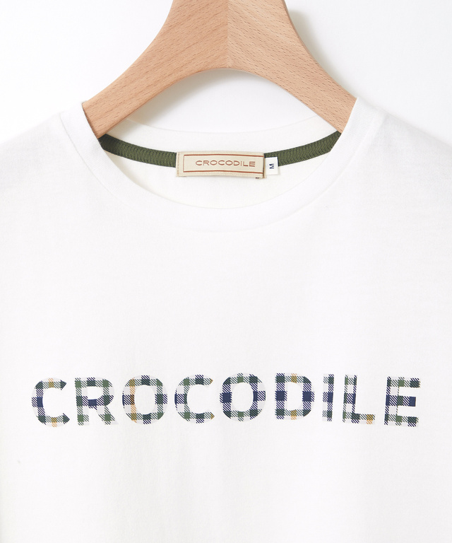  クロコダイルタータン プリント Tシャツ