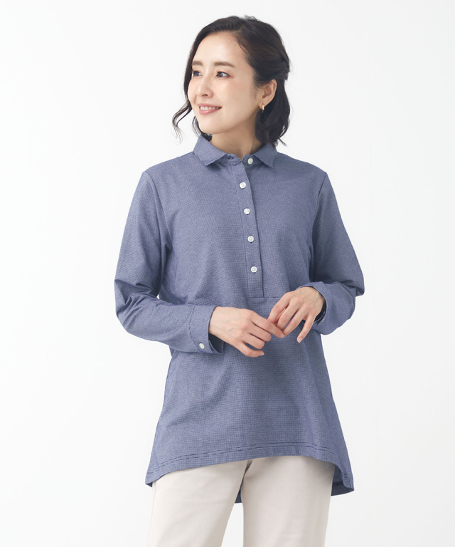 ジャカード 切り替えデザイン カットソー