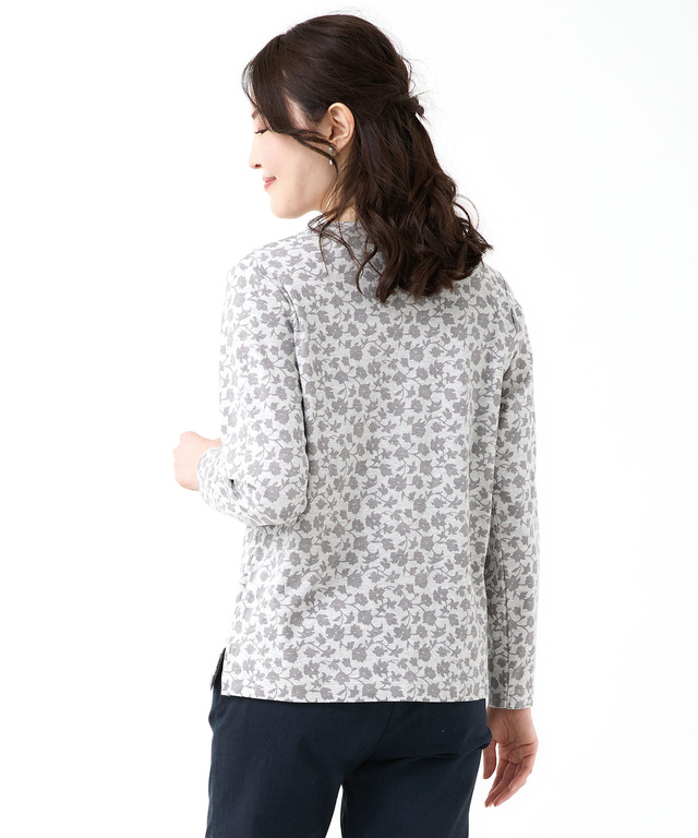 総柄プリント スムース カットソー