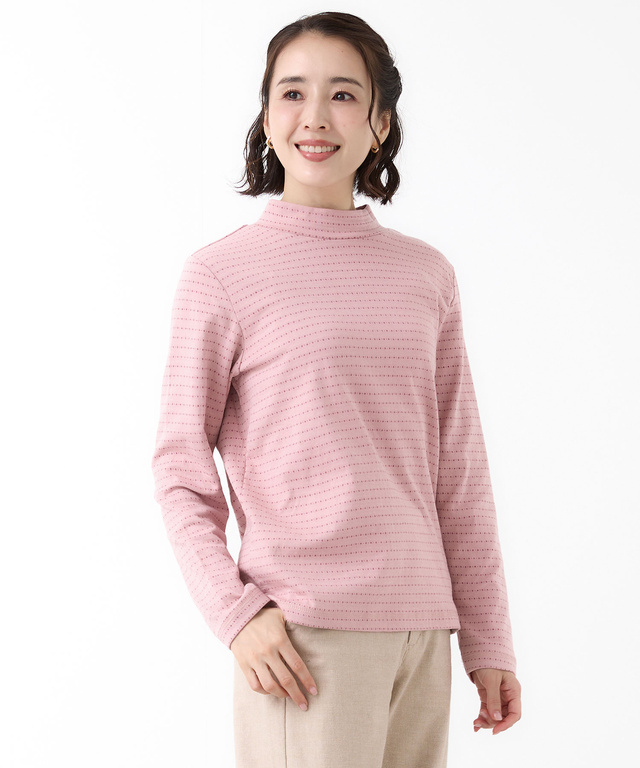 コットン ハイネック カットソー