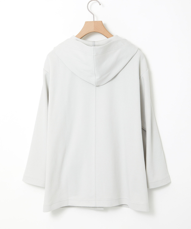 ショールカラー フードパーカー