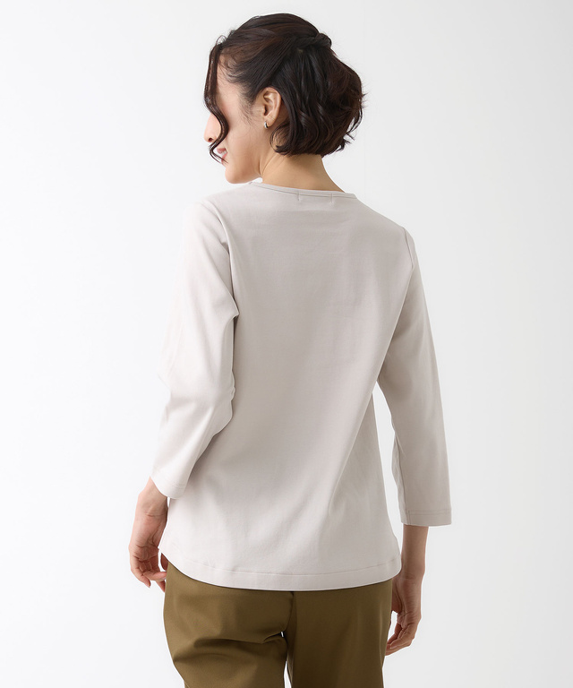 メッセージプリント 七分袖 Tシャツ