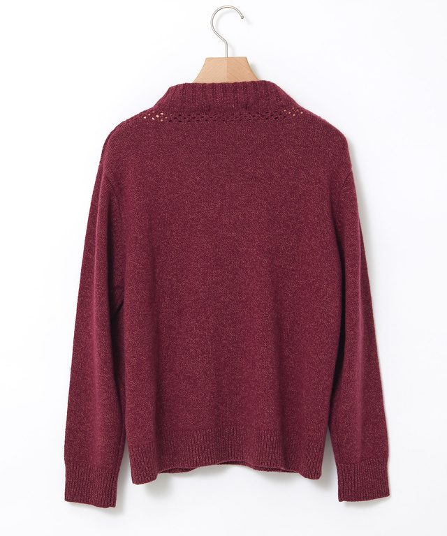 ウール ボトルネック ニット 