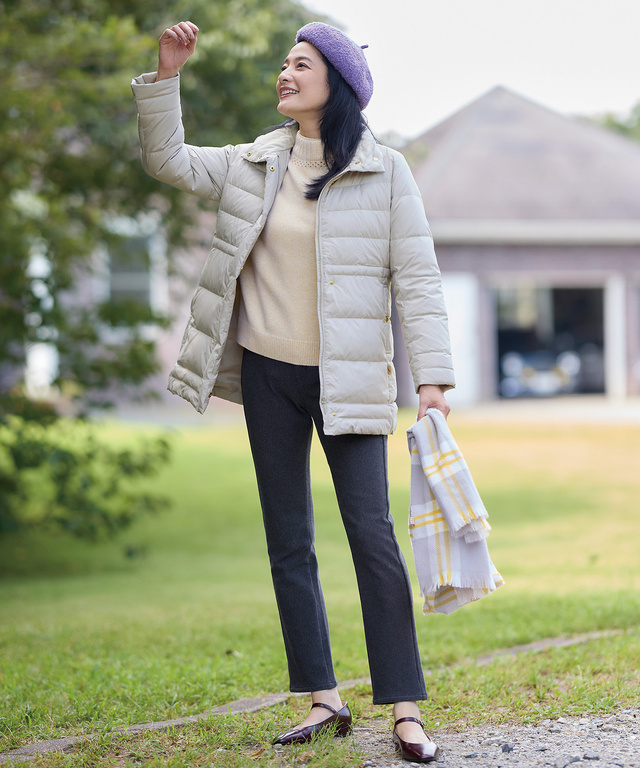 ウール ボトルネック ニット 