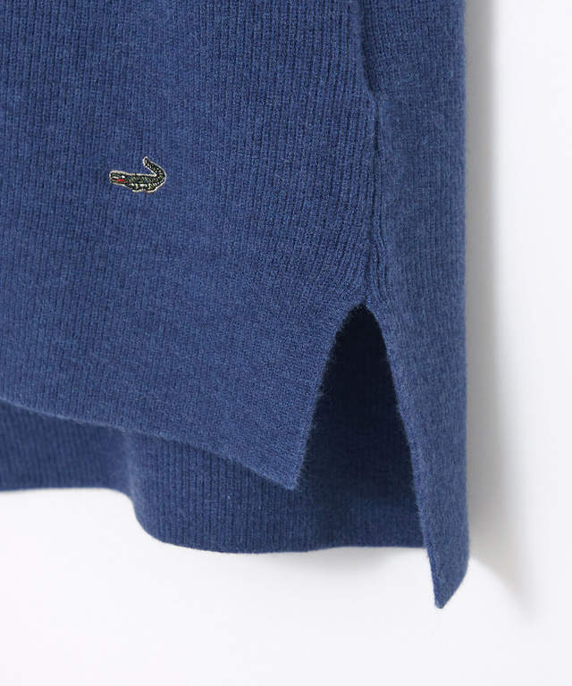 ウールブレンド ボトルネック ニット【手洗いOK】