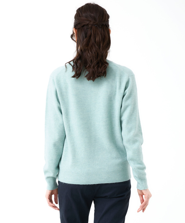 ウールブレンド アーガイル ニット【手洗いOK】