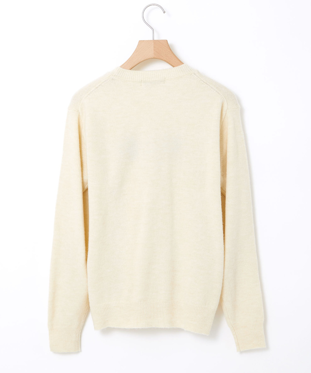 ウールブレンド アーガイル ニット【手洗いOK】