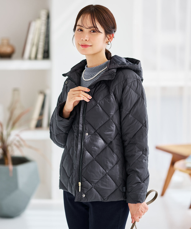 2WAYフード キルトダウン ジャケット