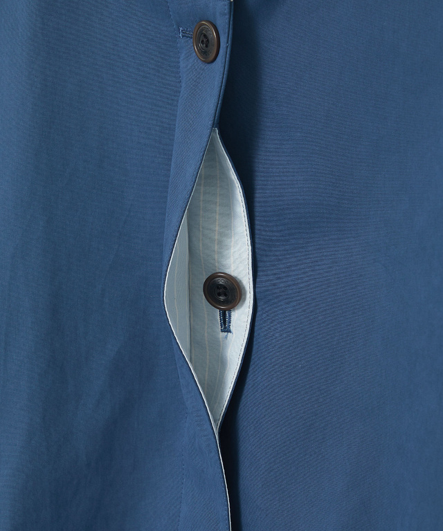 ストライプ バイカラー コート