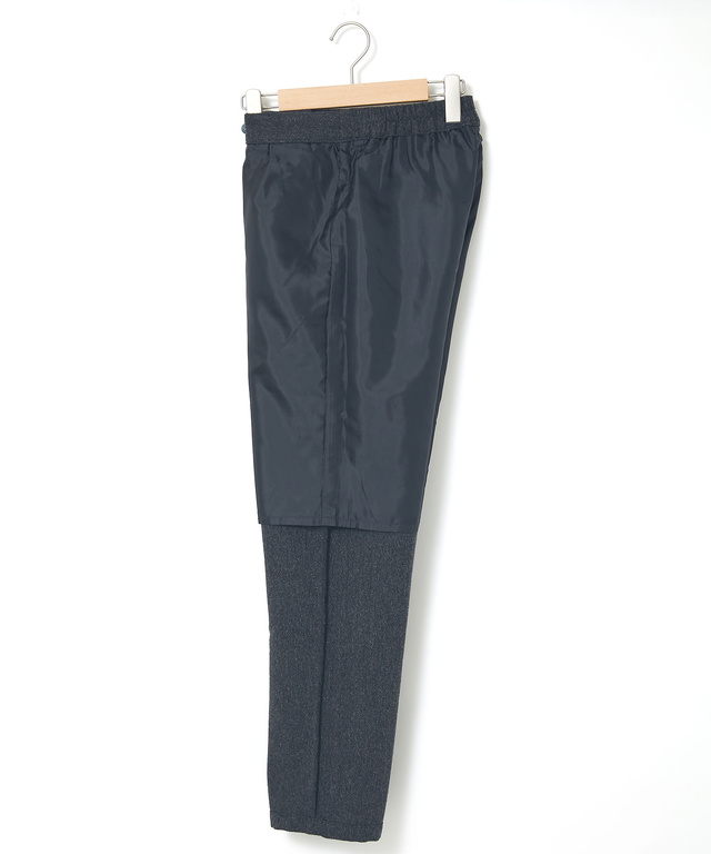 ウールブレンド ツイード パンツ
