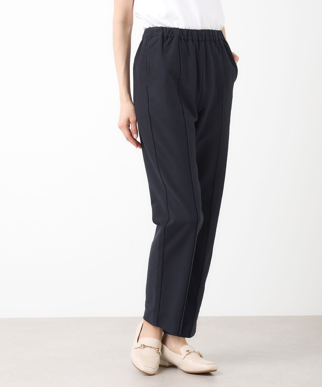 ウエストゴム ピンタック パンツ