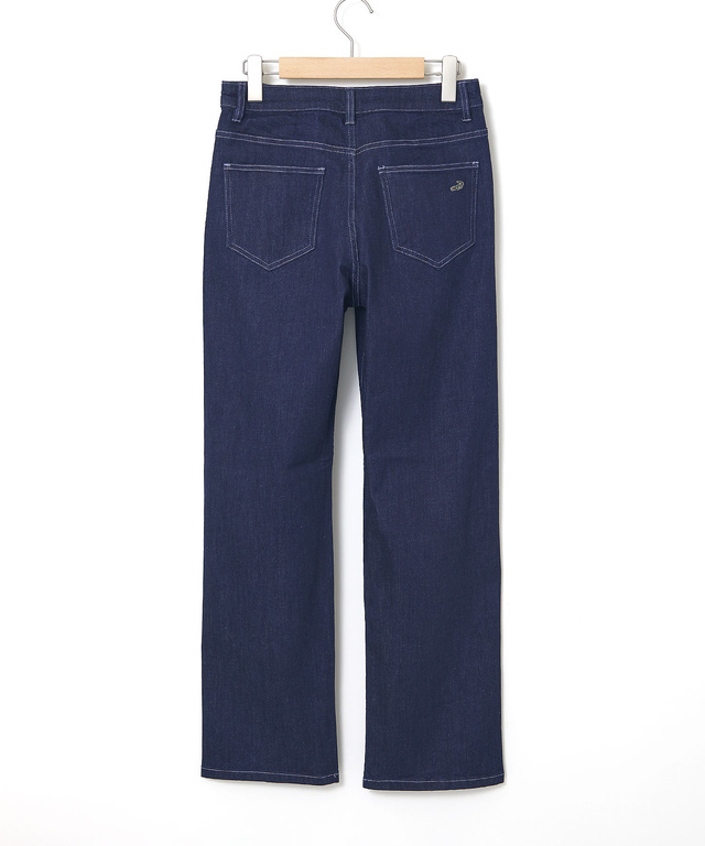 ストレッチ ストレート デニムパンツ