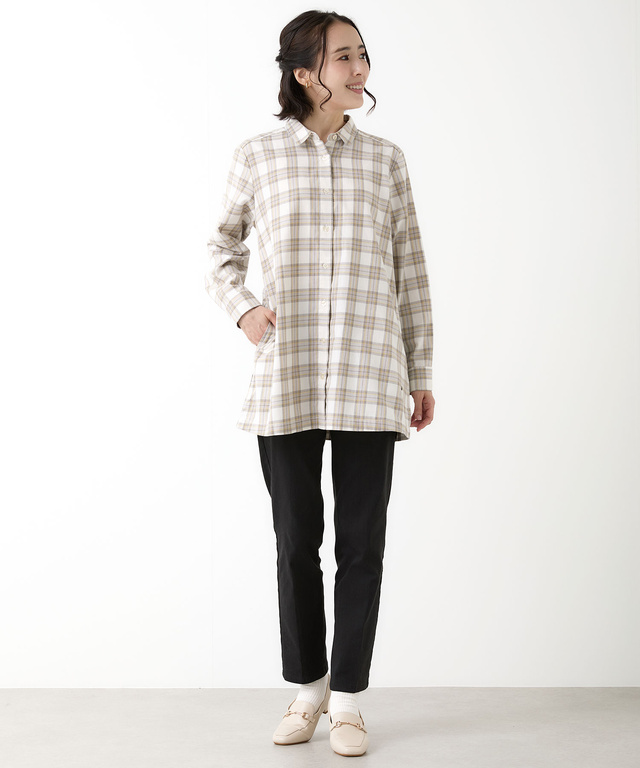 ビエラ チェック柄 チュニック