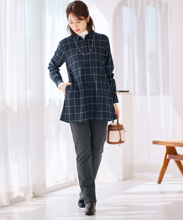 ビエラ チェック柄 チュニック