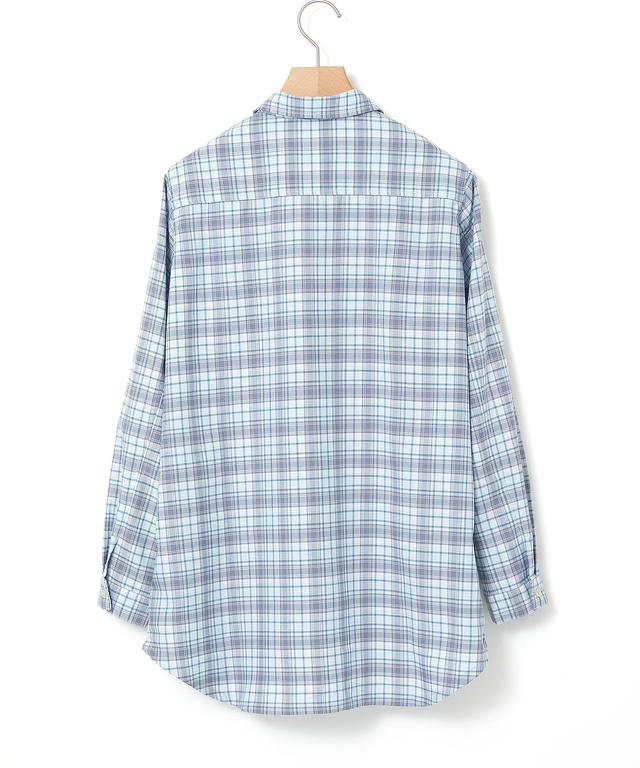 フロント切り替え チェック柄 チュニック【オンラインショップ・一部店舗限定】