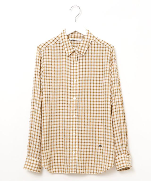 オリジナル チェック柄 ブラウス