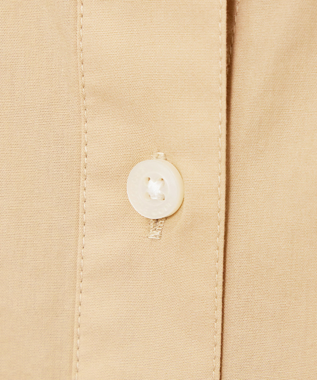 コットンブロード ロゴ刺繍 ブラウス