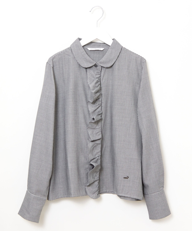 フロントフリル ブラウス