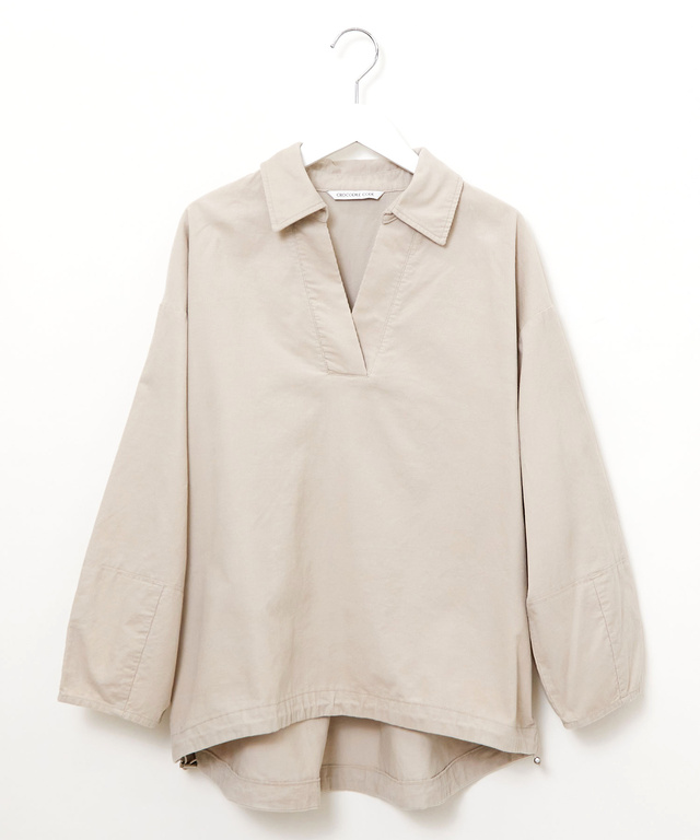 スキッパー デザイン ブラウス