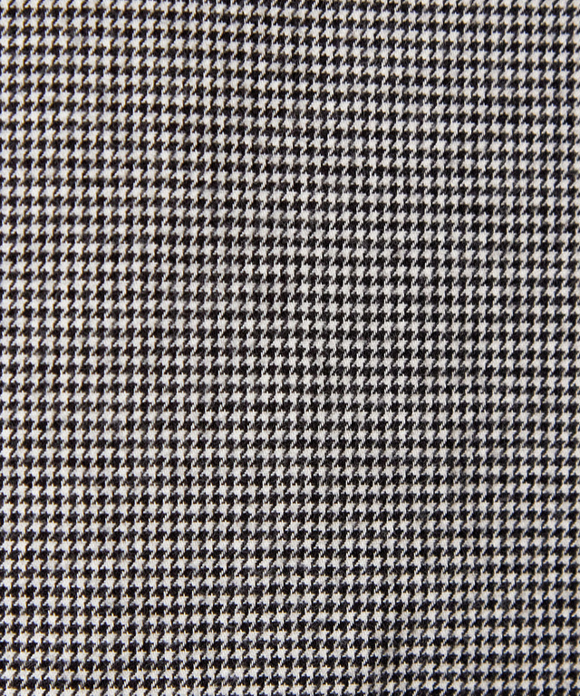 フロントギャザー 千鳥柄 ブラウス