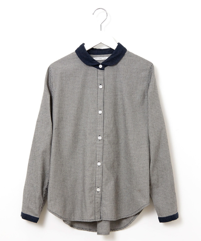 千鳥格子 配色 ブラウス