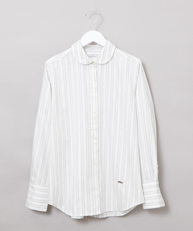 ノンアイロン  ストライプ柄 ブラウス