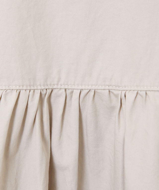 ピンタック バンドカラー ブラウス