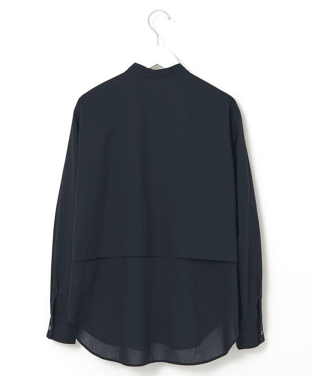 ヨーク切替 バンドカラー ブラウス【オンラインショップ・一部店舗限定】