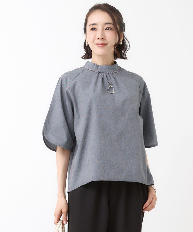 ハイネック プルオーバー ブラウス【オンラインショップ・一部店舗限定】