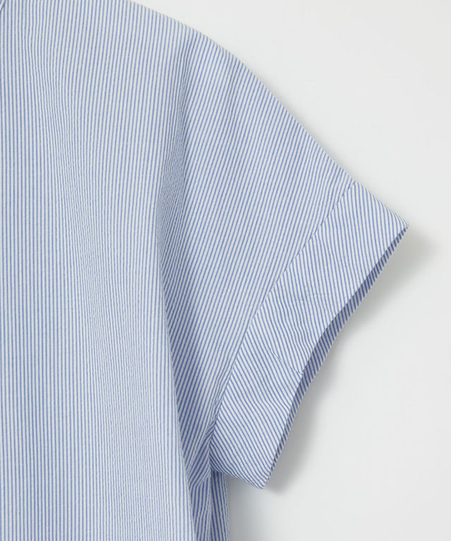 フリル襟 サッカーブラウス【オンラインショップ・一部店舗限定】