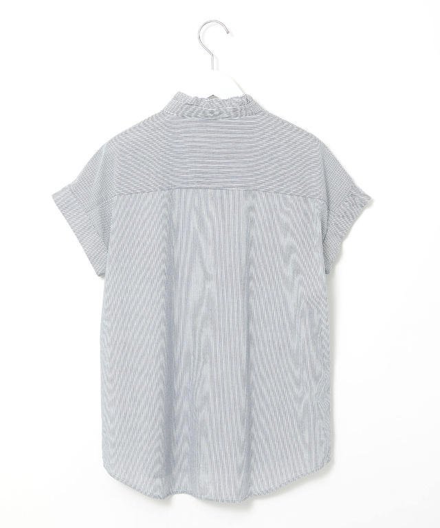 フリル襟 サッカーブラウス【オンラインショップ・一部店舗限定】