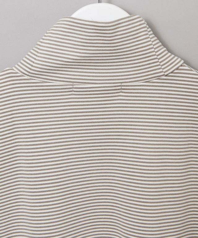 起毛 ストレッチ ハイネックカットソー