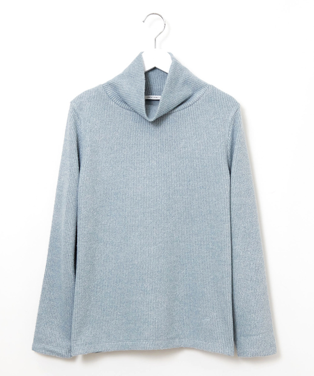 起毛 オフタートル カットソー