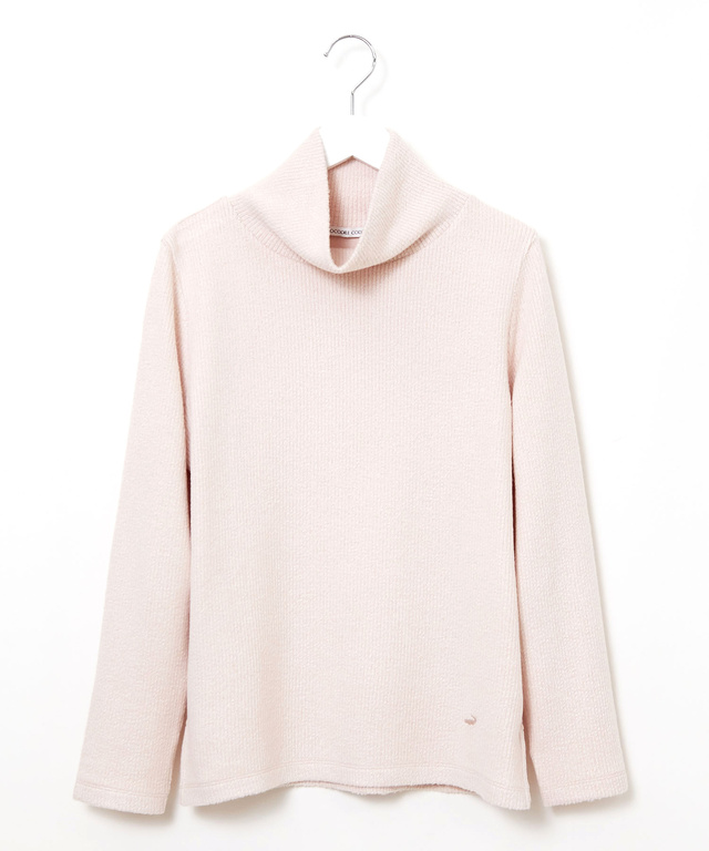 起毛 オフタートル カットソー