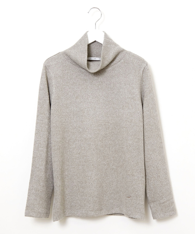 起毛 オフタートル カットソー