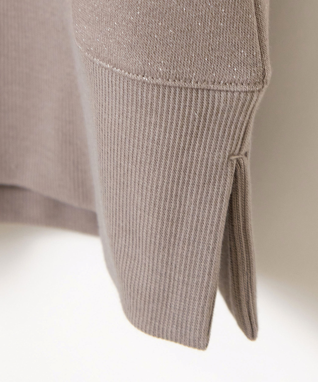 ラメ 裏毛 プルオーバー カットソー