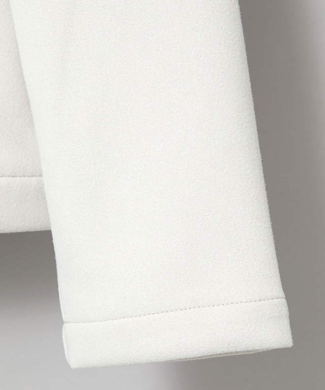 微起毛 ノーカラージャケット