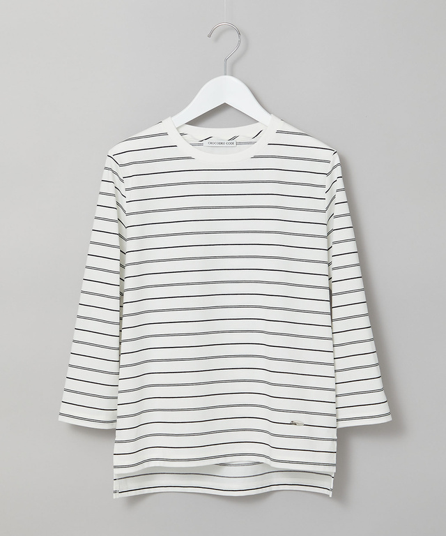 ボーダー 7分袖 Tシャツ