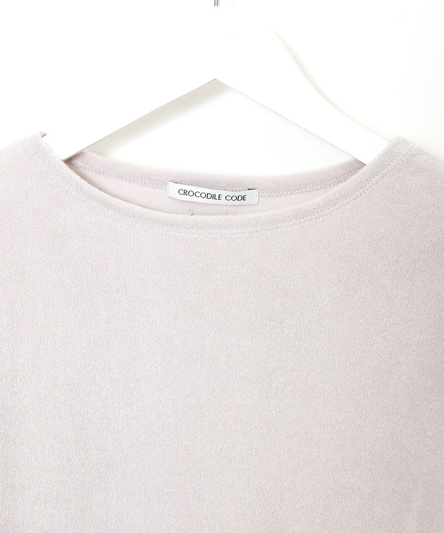 ミニパイル ギャザー カットソー