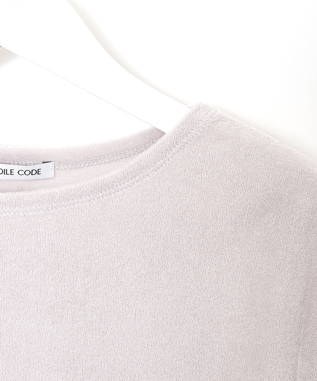 ミニパイル ギャザー カットソー