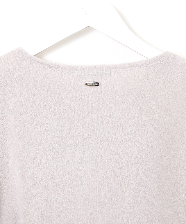 ミニパイル ギャザー カットソー