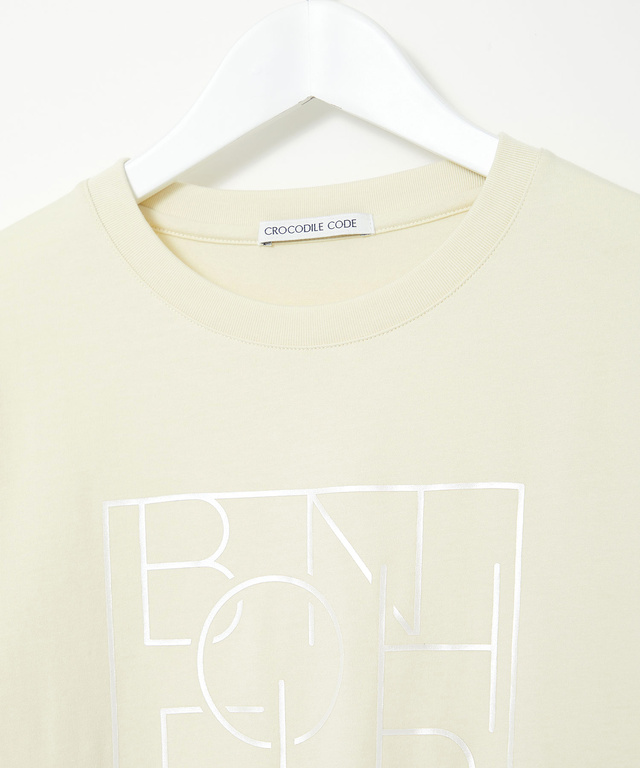 パールプリント グラフィック Tシャツ