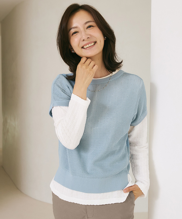 フレンチスリーブ 2WAY カーディガン